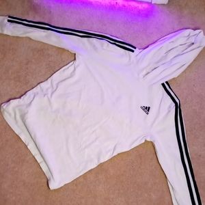 👕Adidas medium black and white long sleeve shirt